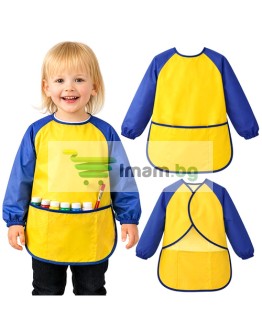 Защитна престилка за деца за рисуване, боядисване размер 98-122 3-7 години